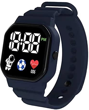 Myazs Orologio digitale a LED, con data, ora, alimentato a batteria, impermeabile, orologio da polso da uomo e donna, orologio sportivo leggero