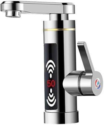 MagiDeal Robinet électrique chauffe-eau polyvalent Portable électrique rapide chauffage robinet cuisine chauffage robinet pour Bar café RV café, blanc