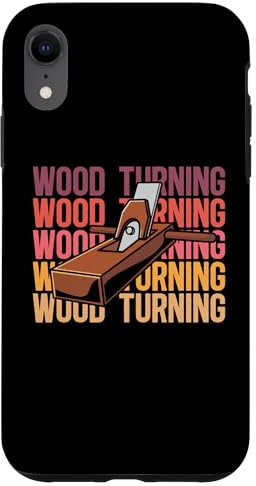Coque pour iPhone XR Retro Tour À Bois - Vintage Tourneur Tournage Sur Bois