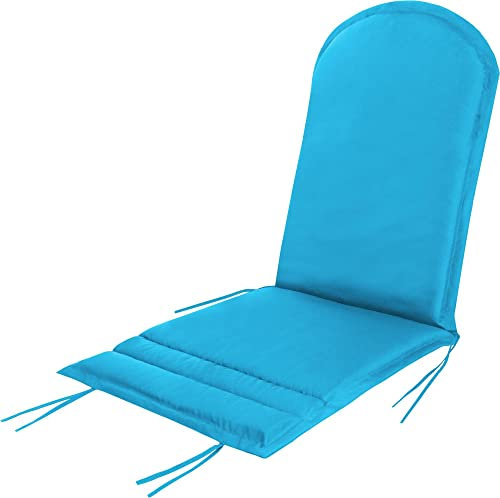 normani Adirondack Stuhlauflage - wasserdichte Outdoor Auflage für Adriondack Stühle 135 x 55 x 6 cm Farbe Türkis