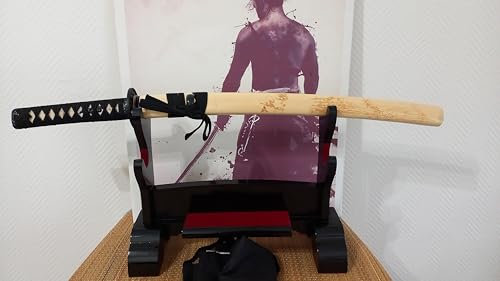 Samurai Schwerter Wakizashi - scharf, echt & handgeschmiedet - gefaltetes Wakizashi Schwert ohne Ständer - echtes Japanisches Samurai Sword aus Kohlenstoffstahl - Japan Deko Wakizashi