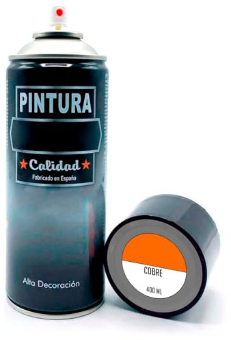 AC - Bote de Pintura en Spray - Fabricado en España - Ideal para cualquier superficie, Madera, Metal, Cartón, Piedra o Cerámica - Capacidad de 400 ML - Color Cobre