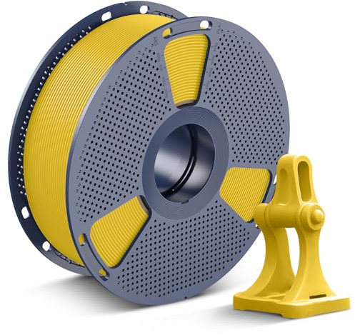 SUNLU High Speed PLA+2.0 Filament 1.75mm, Sehr Flüssige Rapid 3D Drucker Filament PLA Plus 2.0, Hohe Geschwindigkeit PLA+2.0 Entwickelt für Schnelles 3D Drucken. (1KG Gelb)