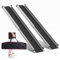 FACHNUO Rampa telescópica Antideslizante para Silla de Ruedas, 2 rampas de Aluminio para Silla de Ruedas de hasta 272 kg, rampa portátil con Bolsillos de Tela, rampas para escaleras, peldaños