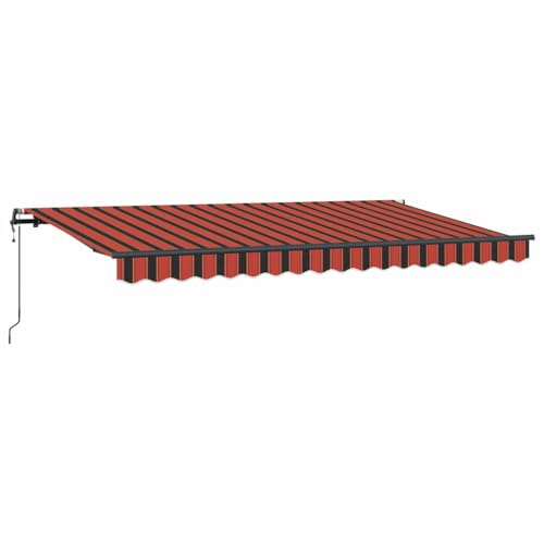 vidaXL Toldo Retráctil Naranja 400 x 200 cm Tela, Toldo Moderno retráctil, Rectangular para jardín y terraza, Cubre y estiliza tu Espacio al Aire Libre