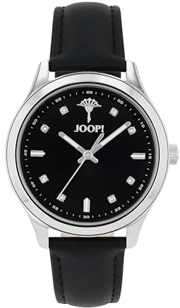 JOOP! Armbanduhr für Damen, Quarzuhr Analog, mit Leder Armband, 5 bar Wasserdicht, Geschenk für Freundin und Frau, Armbanduhr Leder in Uhrenbox