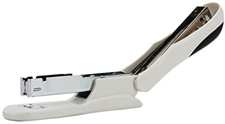 DOITOOL Portable Office Stapler White Compact Book Binding Tool Lightweight Desktop Stapling Device for and Work