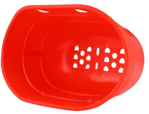 MAJORMENCH Cesta de Plástico Roja para Bicicleta y Scooter Infantil, Material Ecológico y Diseño Práctico para Almacenar Objetos, Adecuado para Niños
