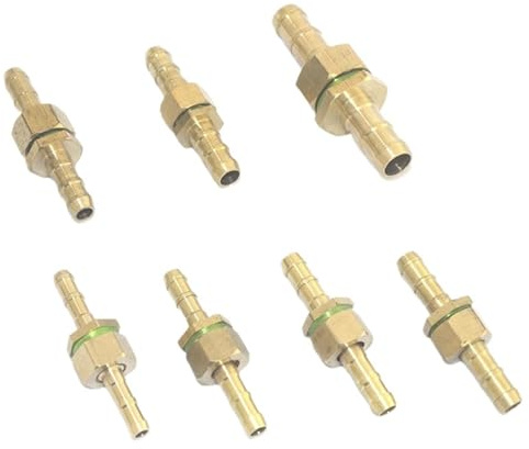 Conector de manguera de latón, 1 pieza, adaptador de reparación de manguera de agua, apto for jardín, 6,5/7/8/8,5/9/10/13 mm, tamaño de unión igual.(10MM)
