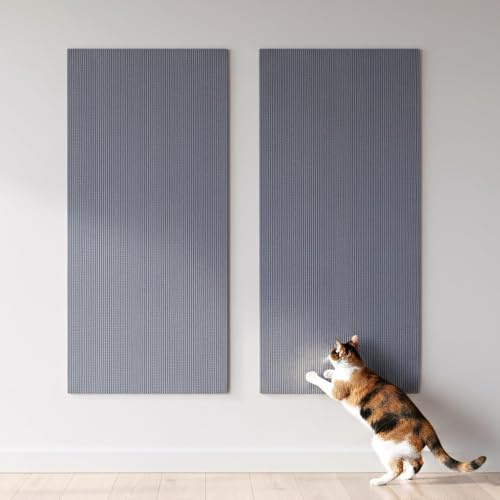 2 Stück kratzschutz Sofa Katze, kratzmatte selbstklebend, 100 x 30 cm, kratzschutz Sofa Katze - Trimmbarer Schutz gegen Katzenkratzer Couch Schutz von DIY Krallen Katzenteppich