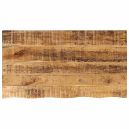 Frdhee Placa de cocina, superficie de trabajo de 110 x 60 x 3,8 cm, borde de árbol, madera maciza de mango, placa de banco de trabajo para construcción de mesa, encimera de cocina, mesa de oficina y