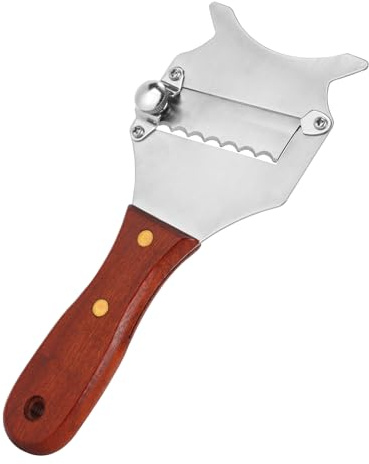 Penitue Râpe à Truffe, Acier Inoxydable Trancheuse à Truffe avec Lame Épaisseur Réglable et Manche en Bois Cuisine Indispensable Accessoire pour Chocolat Ail Fromage et Champignons