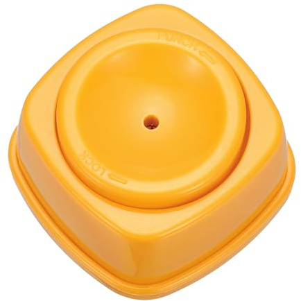 sourcing map Egg Hole Puncher, Raw Egg Piercer with Safety Lock Stainless Steel Pin Puncher Tool to Get Good Hard Boiled for Kitchen Cooking Baking Breakfast, Orange