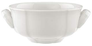 Villeroy & Boch Manoir Tazza da Brodo, 350 ml, Altezza: 5,5 cm, Porcellana Premium, Bianco