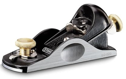 STANLEY Einhandhobel Hobel Trockenbauwerkzeug No.6 1/4 160mm (vollständig einstellbar, Sohle und Seiten geschliffen, verstellbare Maulöffnung) 1-12-020