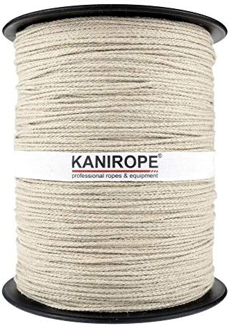 Kanirope® Hanfseil Seil Hanf HEMPBRAID 1,5mm 100m 8-fach geflochten