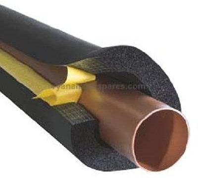 Armaflex Self Seal Pipe Insulation Lagging Black Nitrile Foam Class O 2m-20mm-09mm-Wall