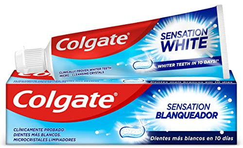 Pasta de dientes blanqueadora COLGATE Sensation, dientes más blancos en 14 días 75 ml