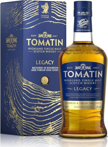 Tomatin Legacy Highland Single Malt Scotch Whisky 43% Vol., 700 ml ( Paquete de 1)