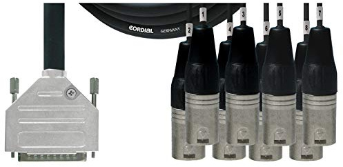 Cordial Economy Multicore D-Sub/XLRm 8-fach, Rean Stecker, 1,5m