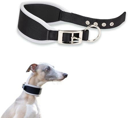 Ferplast hundhalsband ERGOCOMF, Greyhound krage, mjuk stoppning, silver