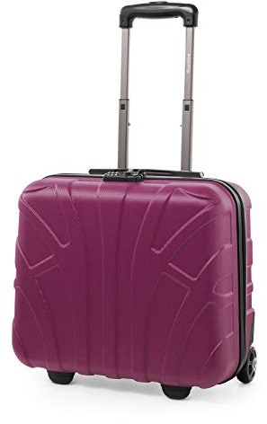 SUITLINE Valigia pilota trolley business 38 x 42 x 22 cm (29 L) rigida con scomparto laptop 15 pollici lucchetto TSA 2 ruote manico telescopico bagaglio, Rosa