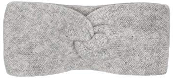 Zwillingsherz Stirnband aus 100% Kaschmir - Hochwertiges Grobstrick-Kopfband im Uni Design für Damen Frauen Mädchen - Wolle - Ohrenschutz - Haarband - warm und weich für Frühjahr Herbst und Winter