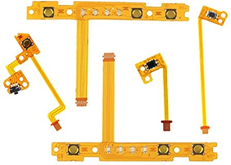 Onyehn 5in1 ZL ZR L SL SR Button Key Ribbon Flex Cable Replacement Part for Nintendo Switch NS Joy Con Controller(Not for Switch2)