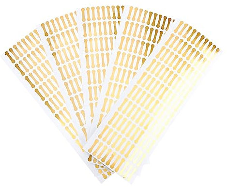 POPETPOP Tamper Stickers 500pcs Plain Labels for Freezer Food Removable Security Seals Easy to Use