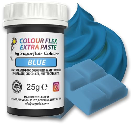 Sugarflair Colourflex Extra Paste Lebensmittelfarbe Paste, Blue, 25 g