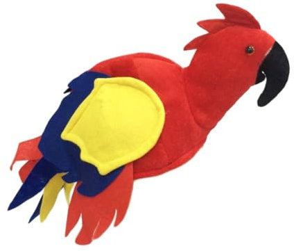 MUCKLILY Leichter Tragbarer Papageien-kostümhut Aus Hochwertigem Stoff Einzigartiges Vogel-design Für Party Karneval Und Cosplay Einfach Anzuziehen Geeignet Für Erwachsene Und Verschiedene