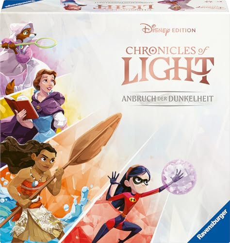 Ravensburger 228881 - Familienspiel Chronicles of Light - Disney Edition, Gesellschaftsspiel für Familien und Erwachsene, ab 8 Jahren, für 1-4 Spieler - Kooperatives Brettspiel