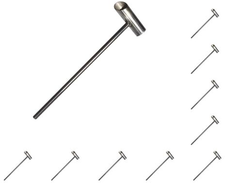 Adoorniequea 10 Set Automatische Zuckerwatte-Maschine Edelstahl Löffel Zubehör Werkzeug für Party 25 mm