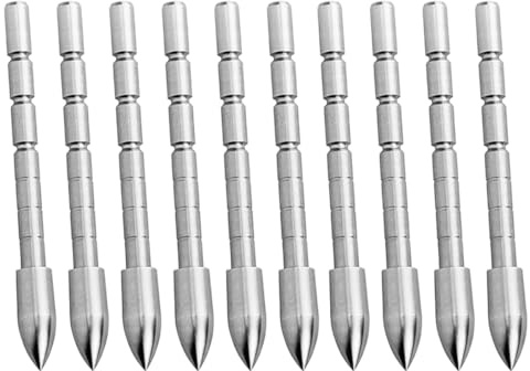 Sarini 4,2 mm interpolation Pilspets, 120 Grain Steel Bullet Point Pilspets För ID 4,2 mm Arrow Shaft Bågskytte, Pilstöd och skafttillbehör
