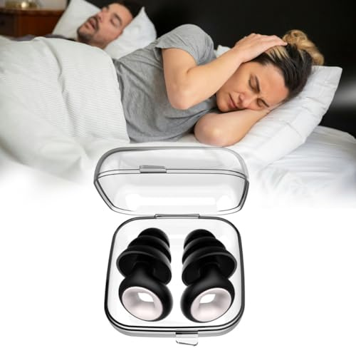 Minasa SleepFocus Ohrstöpsel für tiefen & erholsamen Schlaf für Damen und Herren – Komfortable Lärmschutz Ohrstöpsel Schnarchen blockieren, für besseren Schlaf und Reisen Bequemes Silikonmaterial