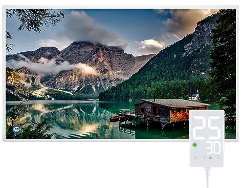 Hocosyme Infraröd Värmepanel Med Motiv 500W Med termostat - Snabbvärme, Energisnål & TUV-certifierad - Säker Tyst Elvärmare-PB