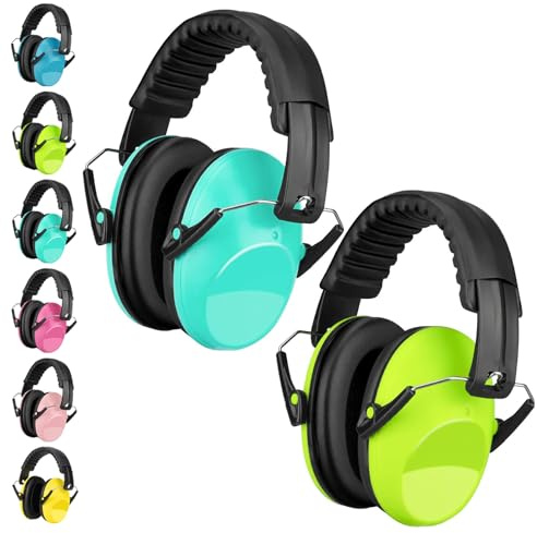Casque Anti Bruit Enfant Lot de 2, SNR 26dB Casque Anti-bruit Pour 3-16 ans | Casque Antibruit Enfants Facilement Réglable Pliable Protections Auditives Pour l’Autisme, TDAH, Feux d’Artifice, Concert