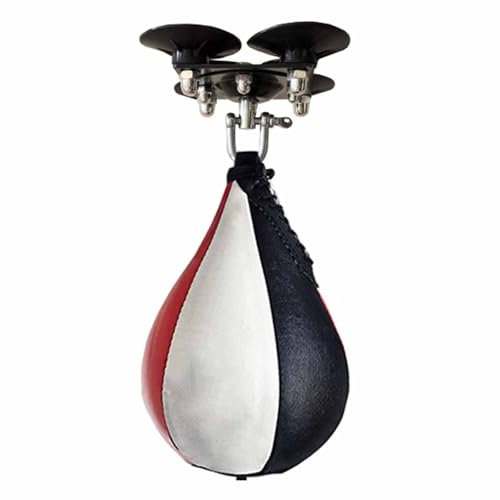 GTPBAO Punchingball Speedball Boxsack Kraftvolles Saugnapf-Set 360° Drehbar Hochleistungs-Boxball fürs Training Zuhause Fitnessstudio PU-Boxsäcke(S)