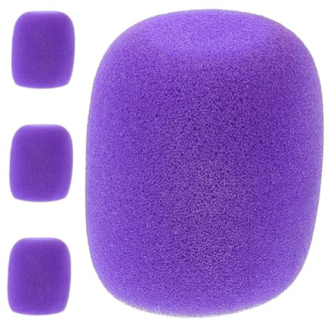 HANABASS Bonnette Micro en Écume pour Microphone Portable, Housses de Microphone de Scène Protection Antidérapante et Résistance aux Chutes, pour Performances et Ktv à Domicile