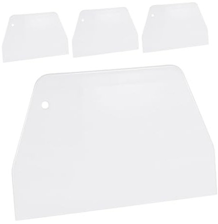 Alipis 4 Pezzi di Raschietti per Crema Pasticcera in Plastica per Decorare Torte, per Lisciare, Dividere L'Impasto E Spalmare La Glassa, Ideali per Gli Appassionati di