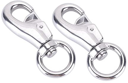 HORIALENCE 2 pezzi Gancio Girevole per Sedia Sospesa Strumento per Appendere con Capacità Facile Installazione per Ceste e Accessori Resistente Alla e Versatile per Interni Ed Esterni