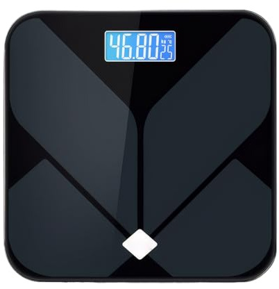 YIXANNX Báscula electrónica Bluetooth con película azul sin luz, báscula de peso corporal, rango de medición 50g a 180kg, antideslizante