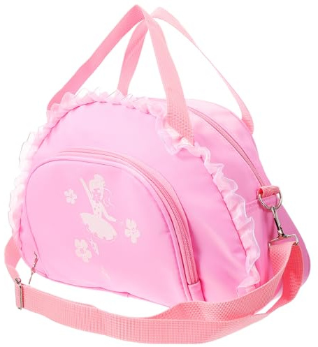 TOBBOMEY Borsa per Ballo Classico Ragazze con Scomparto Separato, Tessuto Oxford Rosa, Raffinata e Pratica per Trasportare Scarpe e Abbigliamento da Ballo