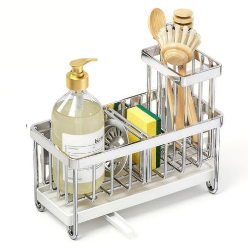 FuYelng Organizador Fregadero Cocina con Bandeja Autodrenante