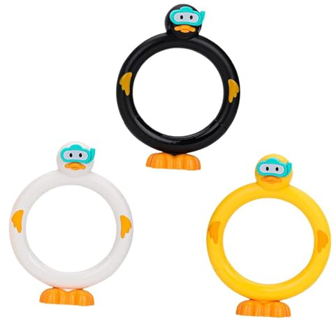 KTUXZCI Anillos de Entrenamiento para aguantar la respiración bajo el Agua. Juguetes de Buceo para niños. Estimulan el Ejercicio acuático y Juego Creativo en Piscinas. , Anillos Buceo Pato