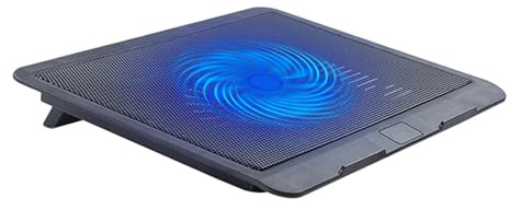 Laptop Fan Cooling Pad With Big Fans, Portable Laptop Cooling Fan With 2 In 1 USB Port, Blue LED Light, Adjustable Stand