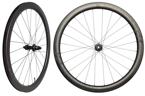Novatec Carbon Laufradsatz, Rennrad Set, 45 mm & 1.290 g, Tubeless, R4 Disc CL-Pro, Sram XDR