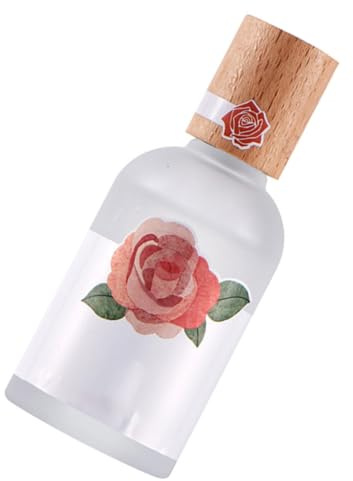 POPETPOP Perfume de Mujer 50ml Fragancia Ligera y Natural de Rosa Verde, en Botella de Vidrio Spray para Uso Diario Antes de Salir Mañana