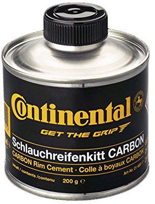 Continental Schlauchreifenkitt für Carbonfelgen, Dose à 200 g, mit Pinsel, schwarz, 140017