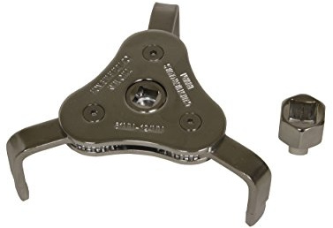 Lisle 63830 61-124mm 3 Jaw Wrench & Adapter